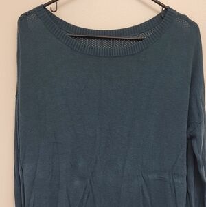 Teal Long Sleeve Lightweight Sweater
